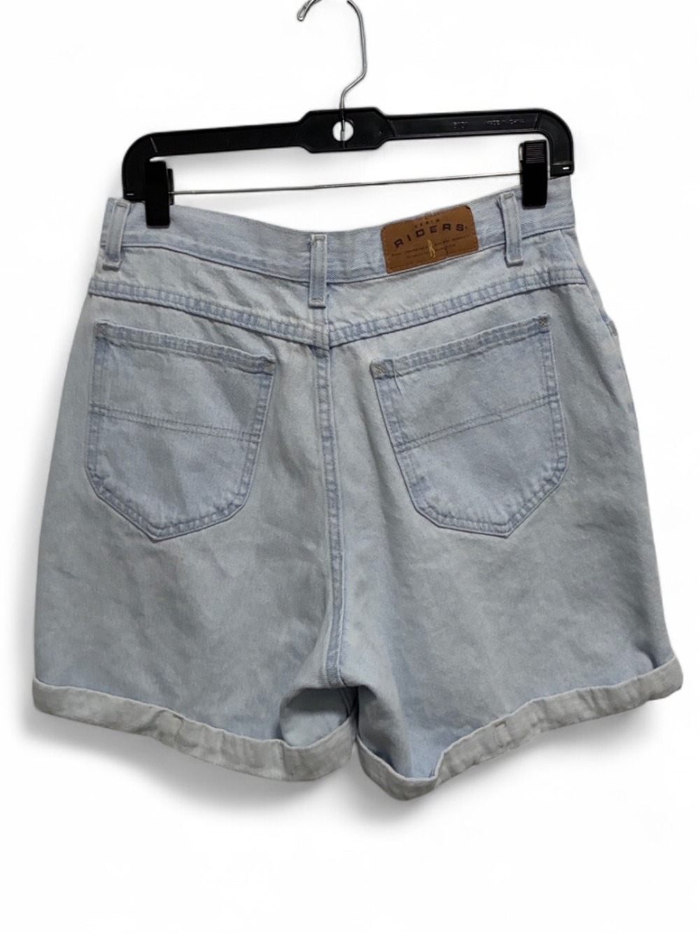 Vintage Riders Light Wash Cuffed High Rise Denim Shorts